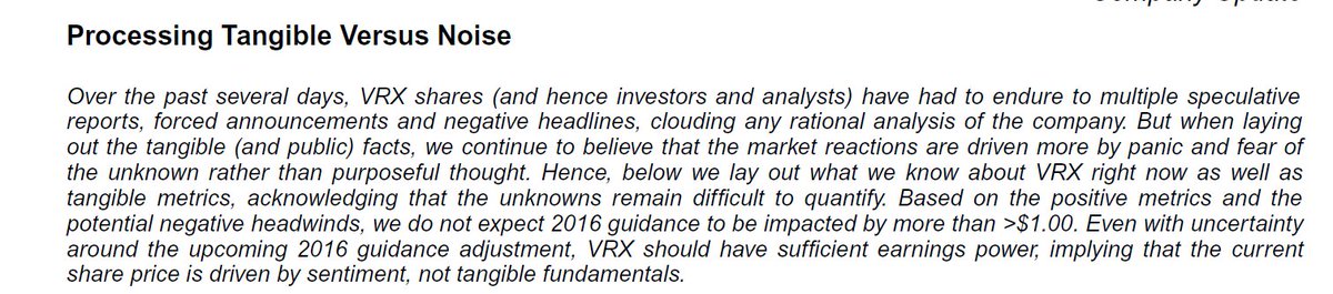 valuewalk's tweet photo. Stifel still bullish on $VRX despite the "rumors" https://t.co/o4rsymGely