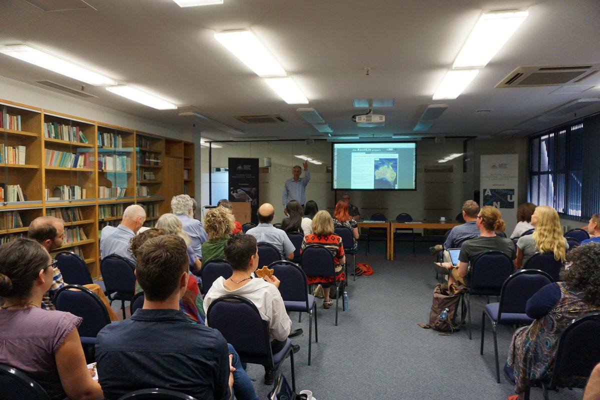 CoEDLang's tweet photo. Pro VC (Student Experience) Prof Richard Baker officially launches new AustKin database as part of #ALW15 https://t.co/VWccmUfGD5