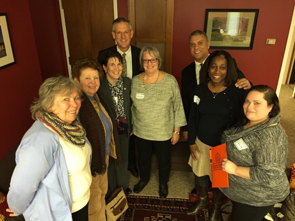 The #sunyorange Advocacy crew in Albany today - pictured in office of @AileenMGunther.