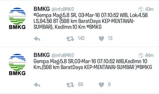 InfoUnand's tweet photo. Sampai pagi ini masig terjadi gempa di mentawai. Keep attention dan keep calm ya teman-teman. https://t.co/JxhIHyJjRD