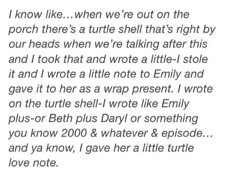 pamuok's tweet photo. Norman:"I gave her a little turtle love note" #Stilliversary 💖 https://t.co/I2Tq1jje1c