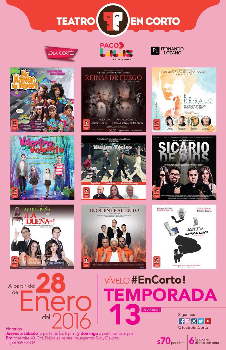 TeatroEnCorto's tweet photo. Todo esto sucede en un solo lugar... Ultimo fin de semana... Imperdible familia https://t.co/cKiNSWcH8R