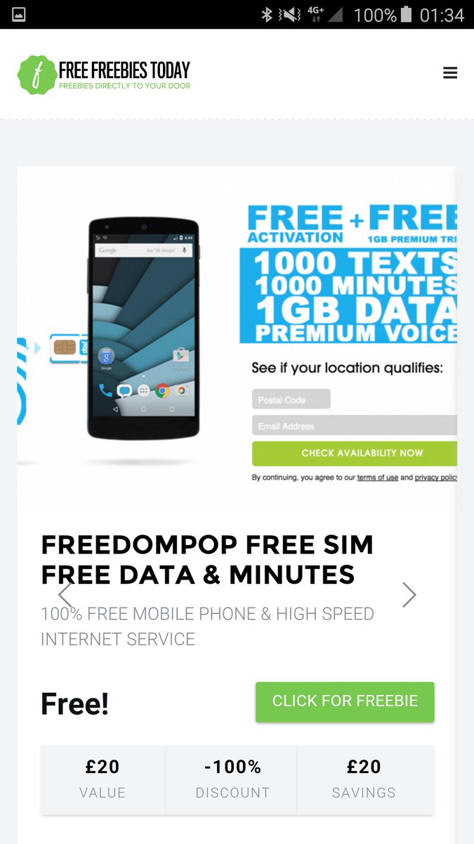 brilliantbuyuk's tweet photo. JUST #TESTING THE #MOBILE VERSION OF THE WEBSITE #FREE #FREEBIES #TODAY @FreedomPop #ThursdayThoughts #ThursdayTips https://t.co/tiY5j9BQih