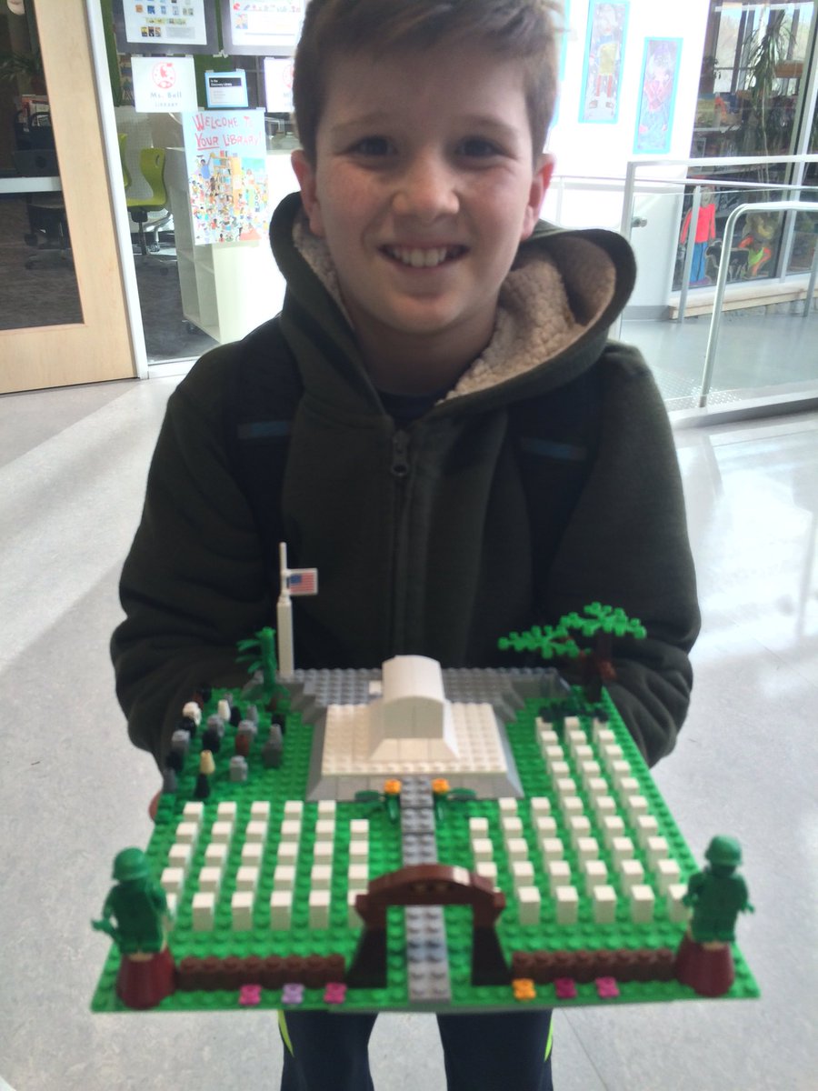 National Cemetery with original features... loving the learning with the Lego challenge!