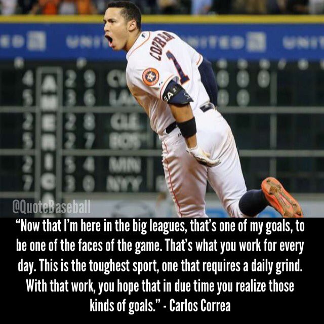 QuoteBaseball_'s tweet photo. Carlos Correa https://t.co/b40teeHHN4