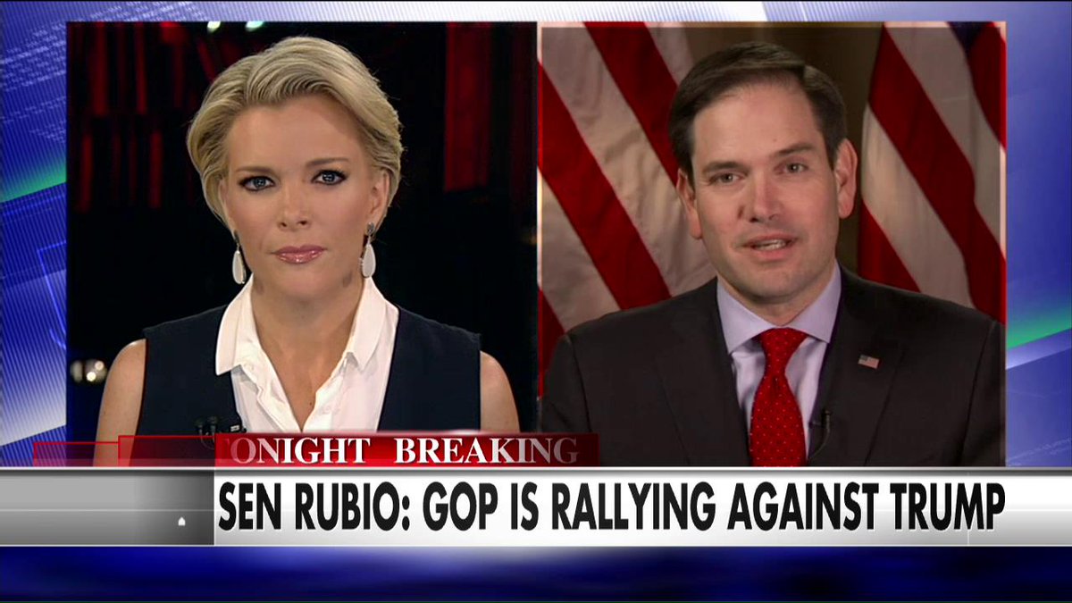 FoxNews's tweet image. .@marcorubio: “This is the most unusual political cycle in modern American history.” #KellyFile