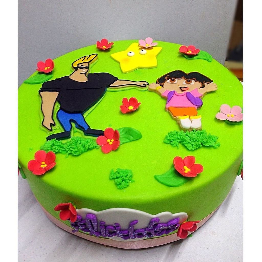 Valentina Diaz on Twitter: "johnny bravo and Dora together 😱 crazy no? 😂😋#cake #dessert #johnnybravo #dora #postre #pastel #doralaexploradora #… https://t.co/OlFrdk4v4x" / Twitter