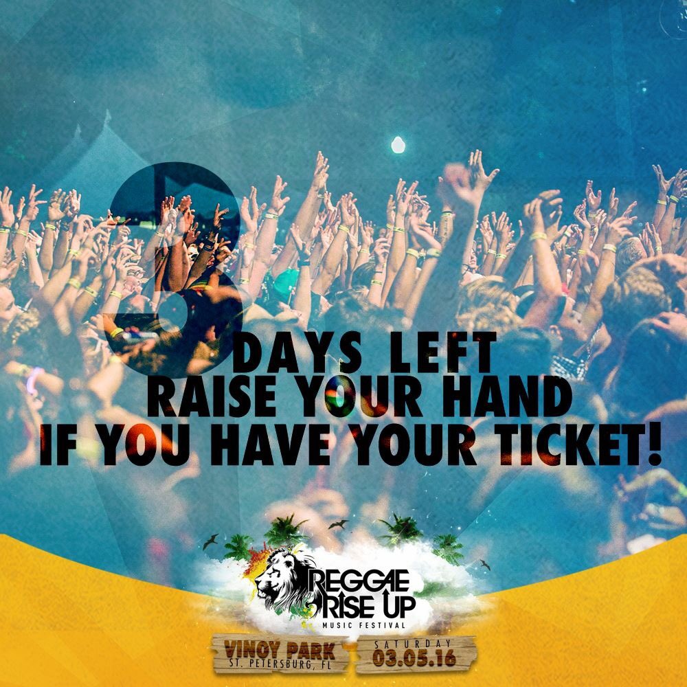 rdonnelly07's tweet photo. Who's ready for @ReggaeRiseUp this weekend @VinoyPark in St Pete? Gates open @ 1pm! Be there! #reggaeriseupflorida https://t.co/hZBNTtXgbE