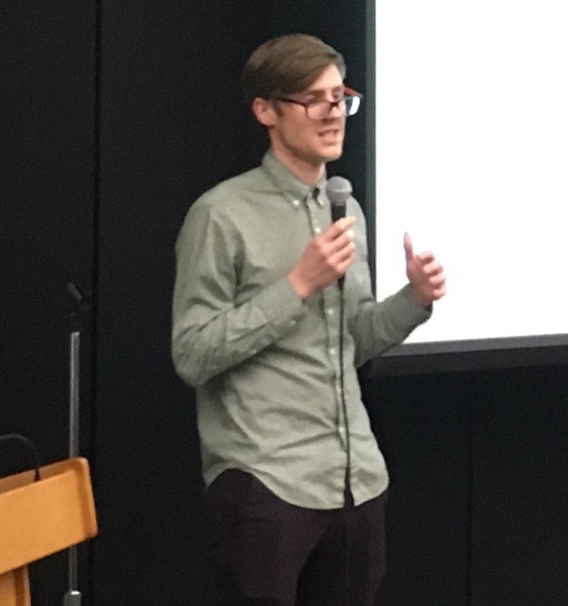 Tantalusrange's tweet photo. John Kinsley, #Capu alum 'telling it like it is' @CapilanoU #ExploreCapU https://t.co/Hd0tJJkHaU