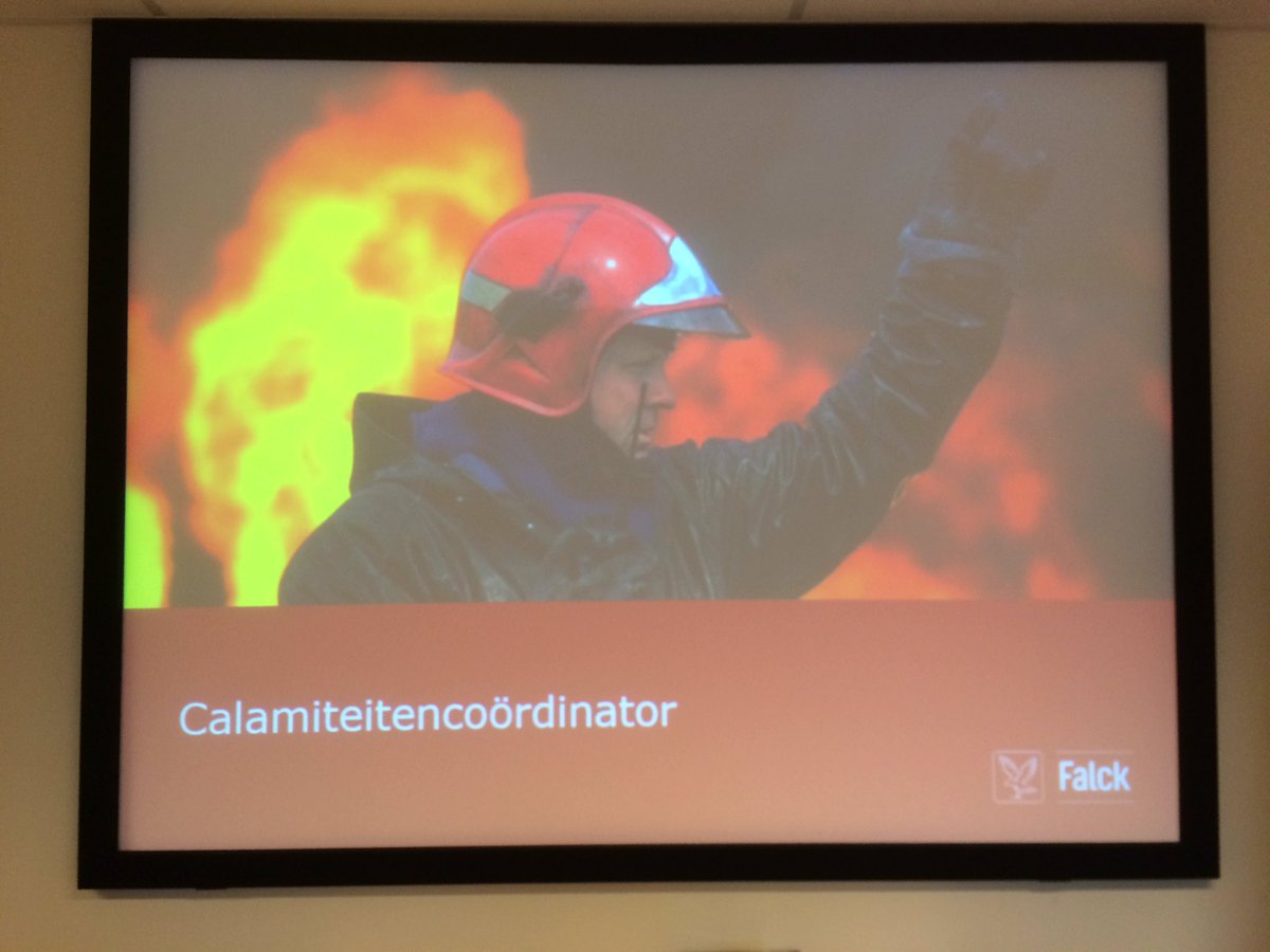 Vandaag een training verzorgen voor de calamiteitencoördinatoren van het Anthonie Van Leeuwenhoek ziekenhuis/ NKI.