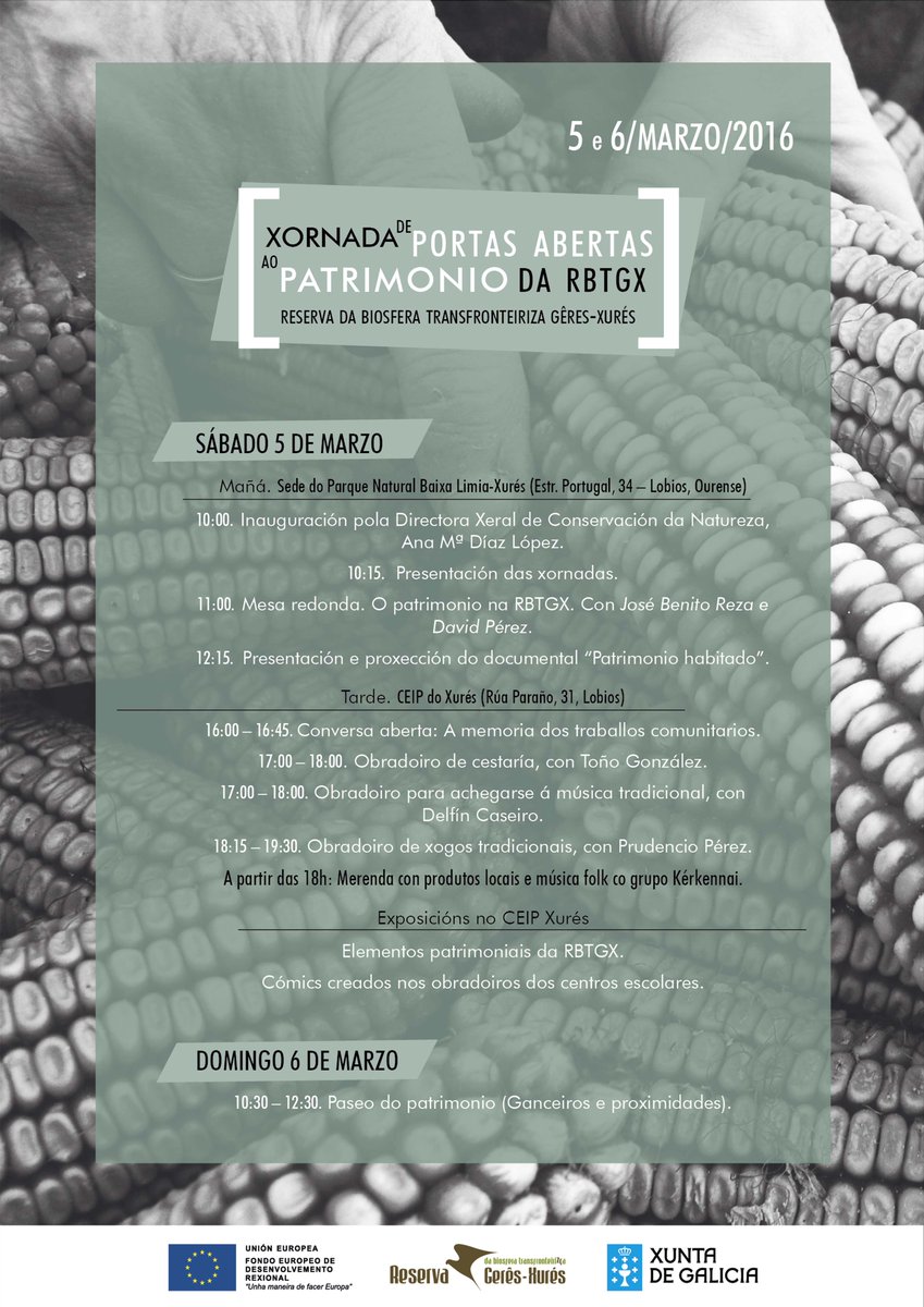 Lembra! Este fin de semana temos cita en Lobios: Xornada de Portas Abertas ao Patrimonio da RBTGX. Anímaste?