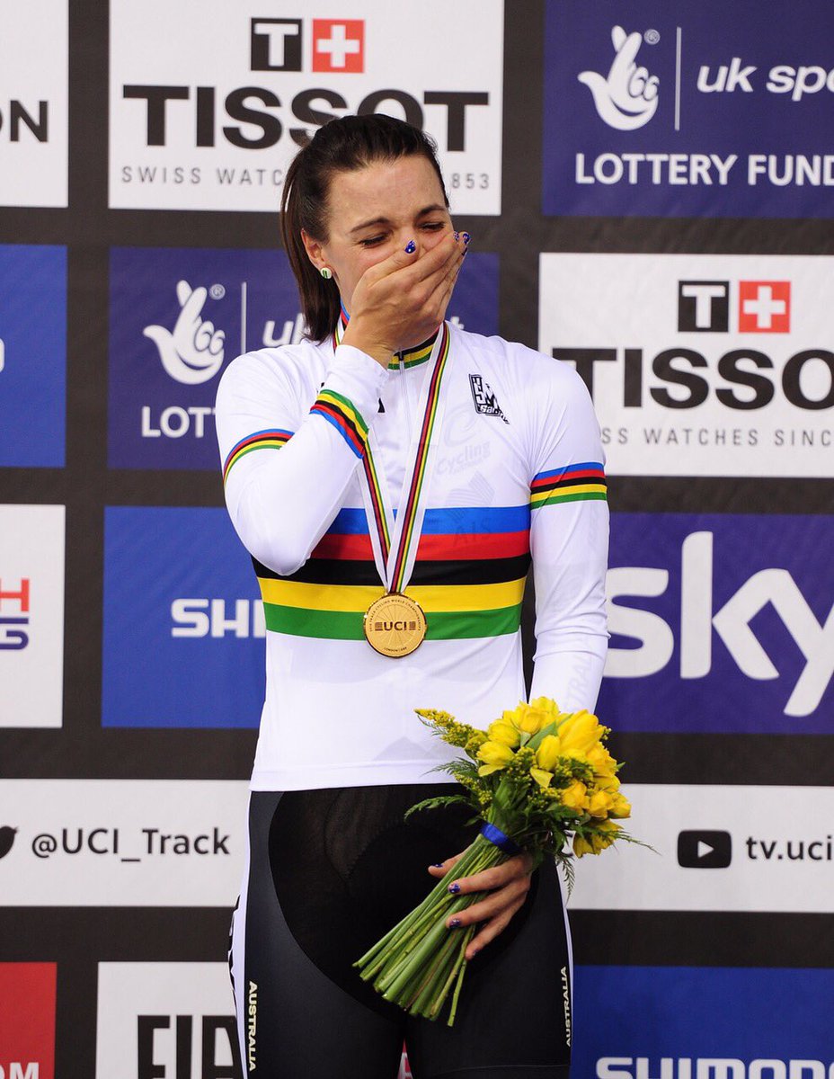 What an absolute dream. In rainbows for another year! Thrilled to defend my IP title at the World Championships.