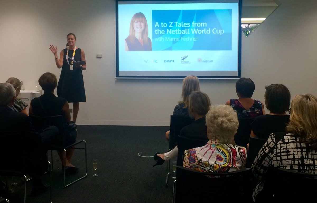 NadiaSmith's tweet photo. WOMANZ Keynote Speaker Event: A to Z Tales from the Netball World Cup with Marne Fechner #WOMANZ #Sport #Netball https://t.co/7fVYFA3t9J