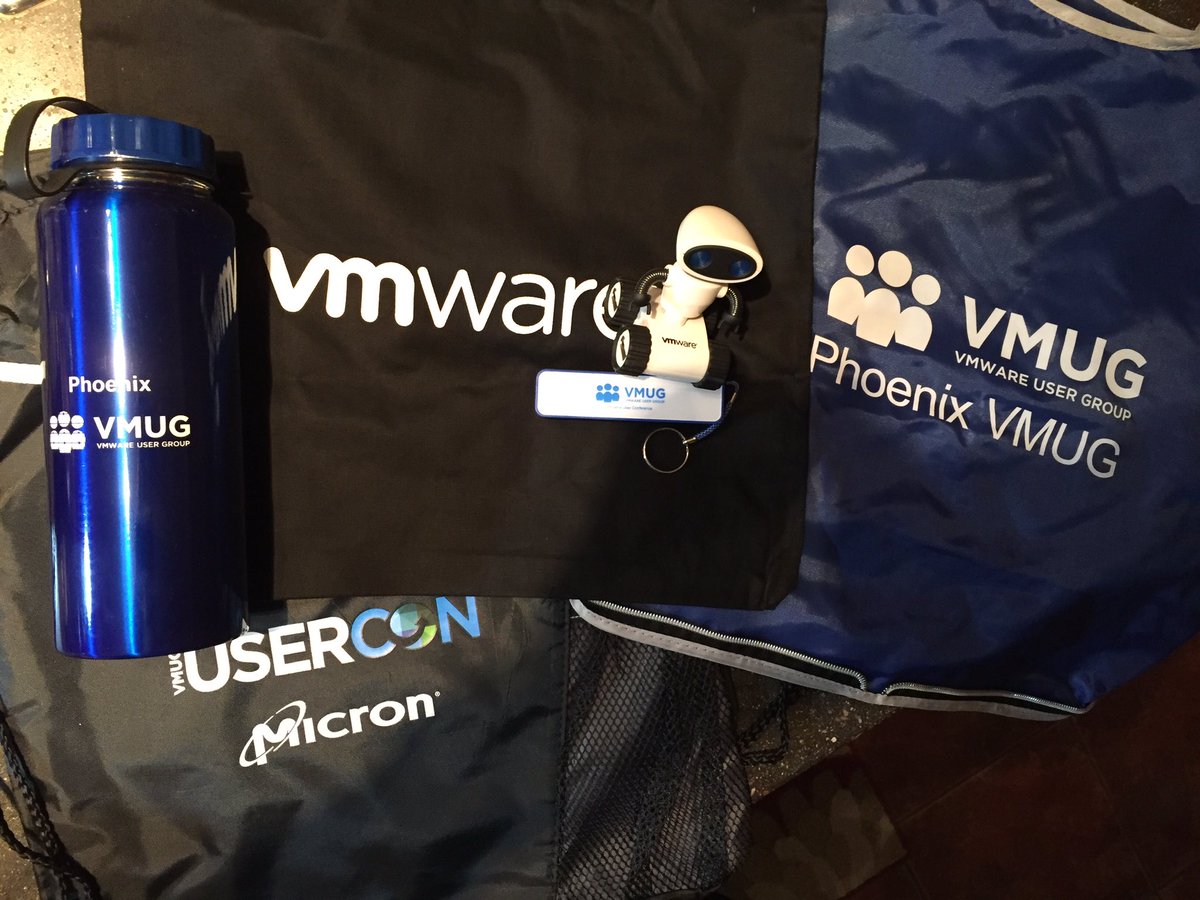VirtualLukeG's tweet photo. Just a small sampling of the garage cleaning loot to be given away at tomorrow's Phoenix #VMUG! Don't miss out! https://t.co/198QhbF2Yl