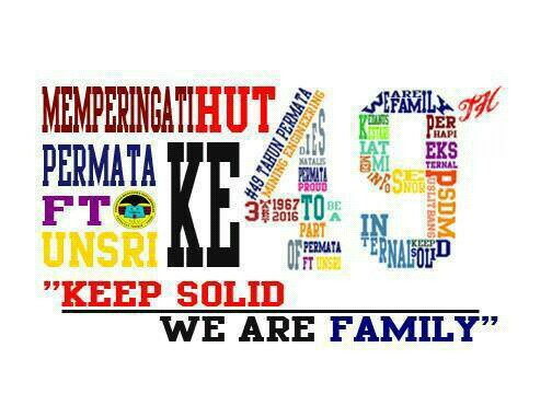 DIRGAHAYU <a href="/permataftunsri/">Permata FT Unsri</a> ke-49🎉 keep shining 🌞 
#PERMATASIAP
#TAMBANGSOLID