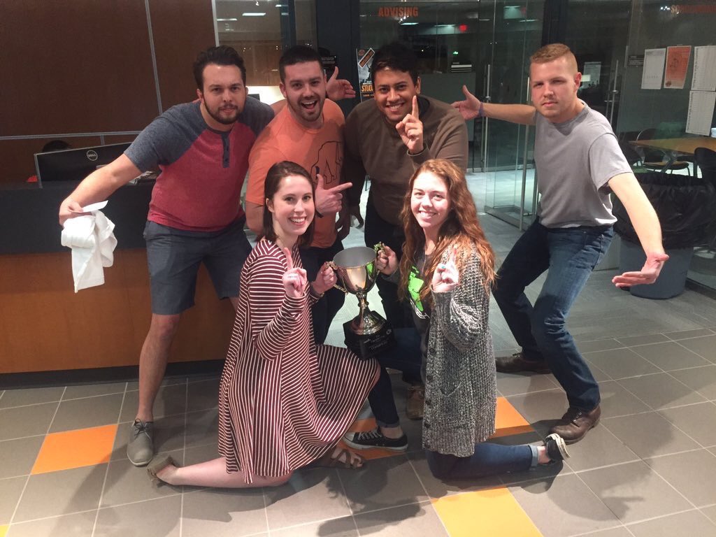 CEATstuco's tweet photo. Not to brag or anything but tonight's #CEATvsSpears trivia contest was fun #sweep @SpearsSchoolOSU https://t.co/wJbY2KDJ3l