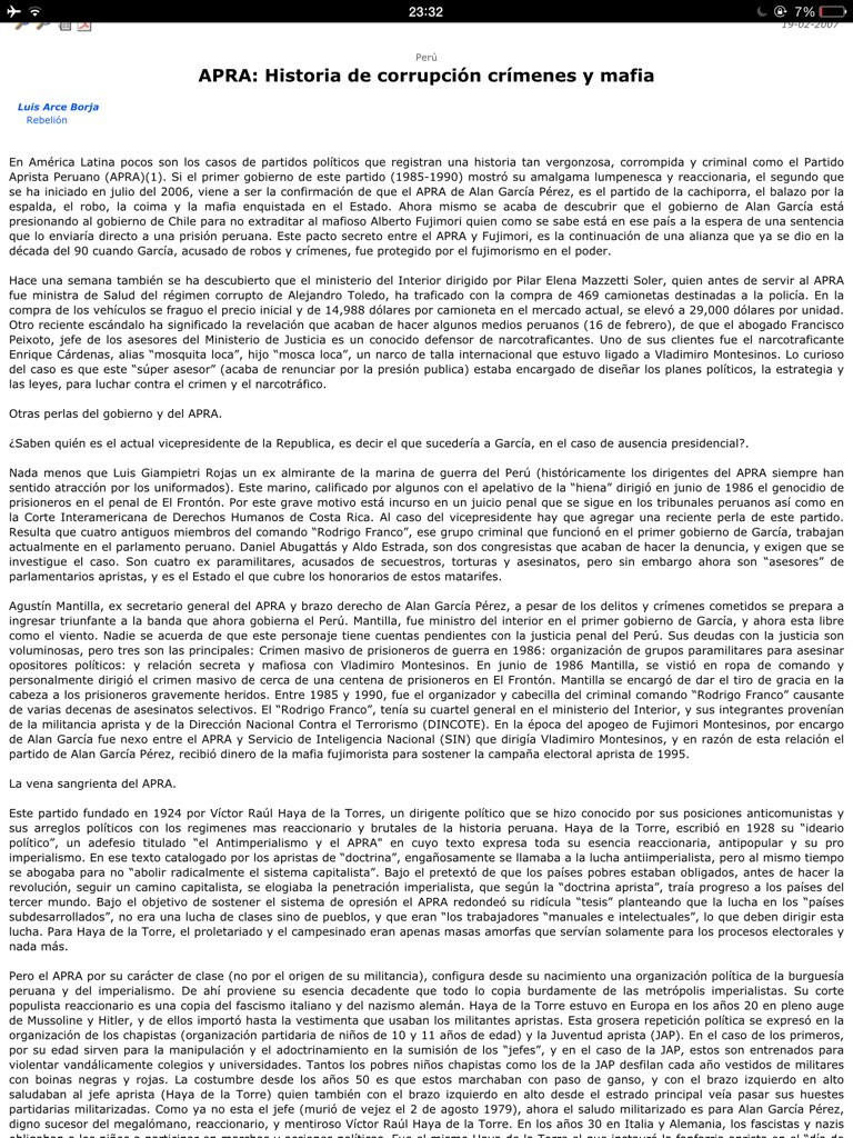 peruviantigre's tweet photo. @opinioncandela por eso te recomiendo que leas este articulo, para que te informes un poco de la mafia de tu partido https://t.co/qM7ZlNAD3I