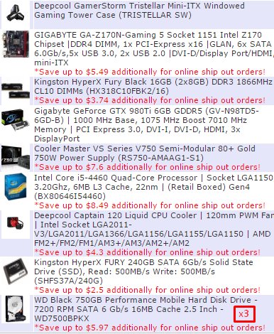KodaArktos's tweet image. Updated parts list! Lets see what this looks like in 8 months or less! #StreamBuild #NewPC Mini-ITX Streaming PC....