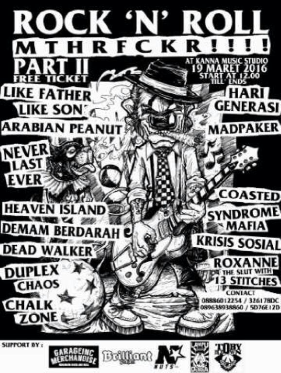 Let's party MTHRFCKR !!! On March 19th w/ <a href="/arabianpeanuts/">Arabian Peanuts</a> <a href="/LFLStweet/">LIKE FATHER LIKE SON</a> <a href="/NeverLastEver09/">Lauren Walkman</a> <a href="/HARIGENERASI/">LINE @harigenerasi</a> <a href="/heavenisland_/">heavenisland_punk</a>