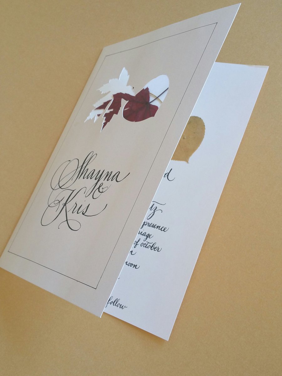 monksally's tweet photo. #Diecut #weddinginvitations by #monksofagecalligraphy @lianemccombs @TresFabuEvents @KristinBanta @andyebon https://t.co/BCFDLMpXuS