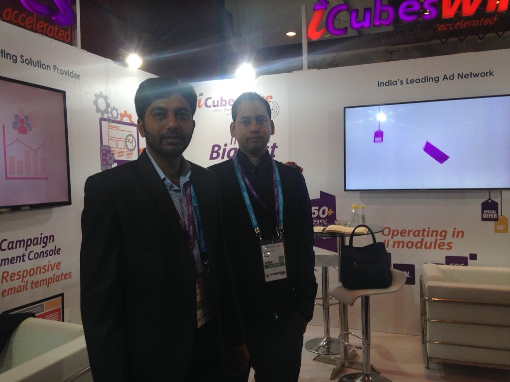 Full excitement on Day 1 at @adtechIndia with @icubesindia @icubes_wire 
#adtechdelhi #icubes #icubeswire
