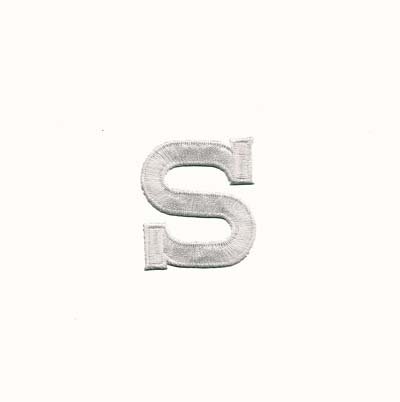 LaughingLizard1's tweet photo. White "S" letters back in stock! https://t.co/LzUMxzbxLA #BlockLetterPatches #BlockLetterAppliques #IronOnNumbers https://t.co/OdoiF2DmGN