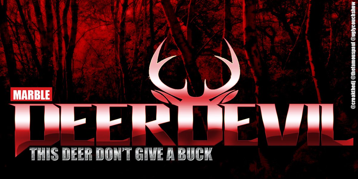 croakthedj's tweet photo. @uglycouchshow #deerdevil This is my take on the travesty that was deerdevil At least it now has a cool logo. https://t.co/qDT4sVXSy8