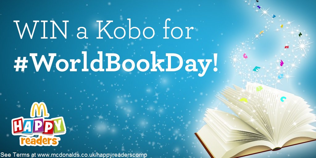 Tell us which book you’d like to see in a future Happy Meal to be in with a chance to WIN a Kobo for #WorldBookDay!