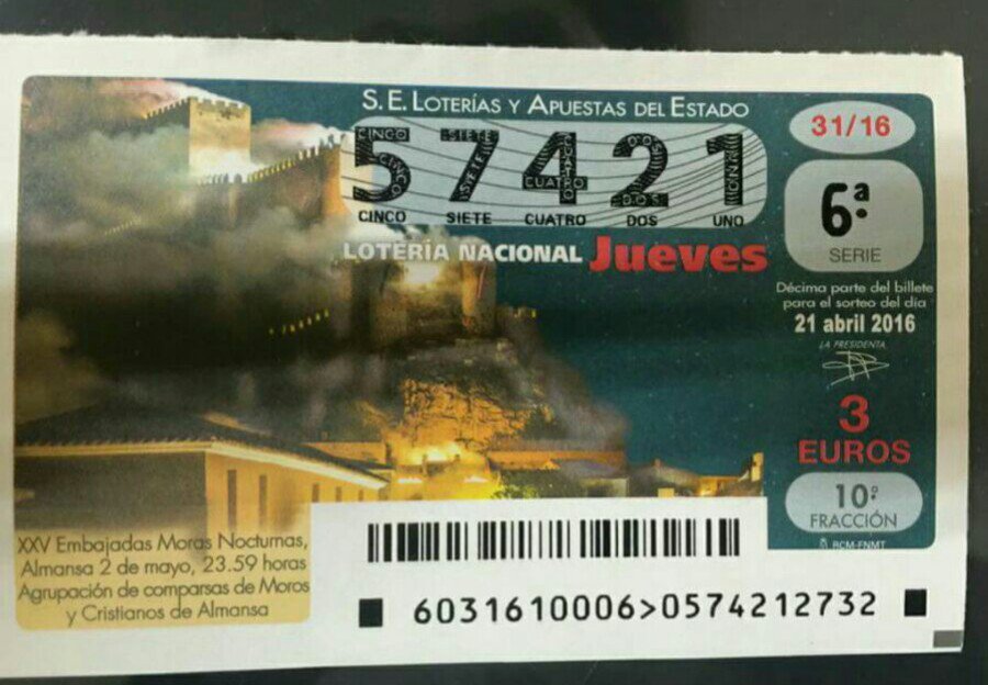 AlmansaCiudad's tweet photo. La Lotería Nacional homenajea a la Embajada Nocturna de Almansa por su XXV Aniversario ¡Enhorabuena! https://t.co/gy6QfbV2j9