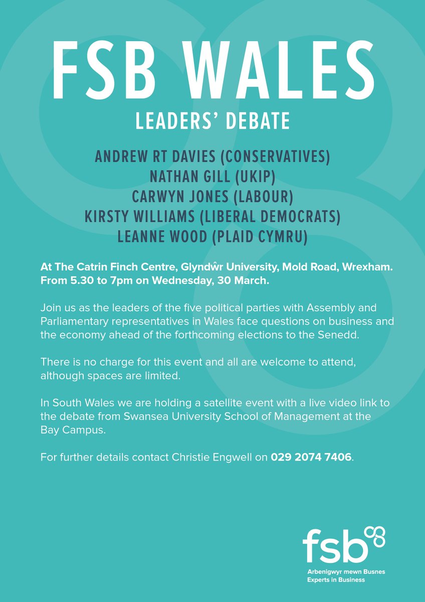 Wales FSB Cymru (@fsb_wales) on Twitter photo Our venue <a href="/SwanseaUni/">Swansea University</a> is the only place you can watch our Leaders' Debate live in S. Wales - fsb.org.uk/standing-up-fo… Our venue <a href="/SwanseaUni/">Swansea University</a> is the only place you can watch our Leaders' Debate live in S. Wales - fsb.org.uk/standing-up-fo…