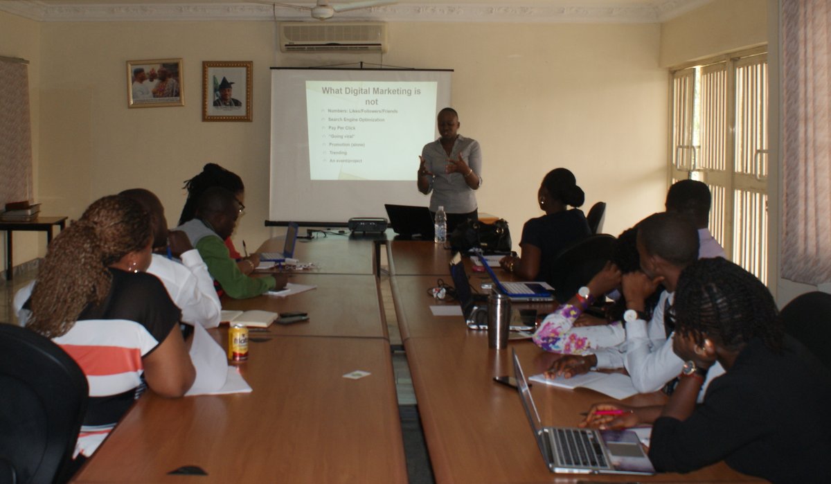 CCConsultingSL's tweet photo. The Corporate Affairs Team of @lbisorg paying rapt attention to @ChiomaChuka #LBISTraining https://t.co/YknFZpaton