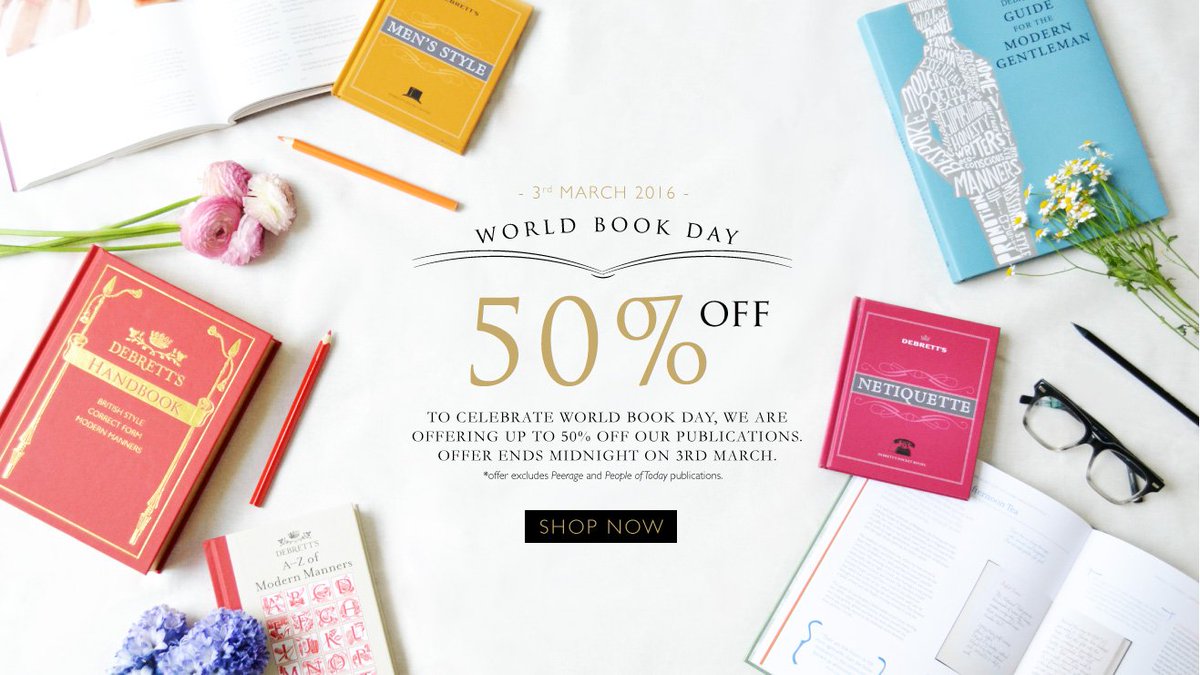 Debretts's tweet photo. Happy #WorldBookDay! What are you reading today? https://t.co/gvKNunNt3a https://t.co/N6KxePqZid