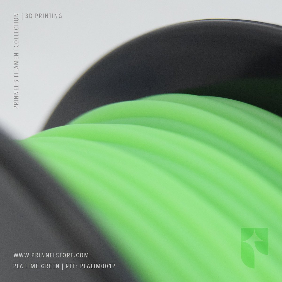 Lime Green PLA filament. Link in bio to get yours. ☝#prinnel #3dprinting #impresion3d #filament #filamento #green