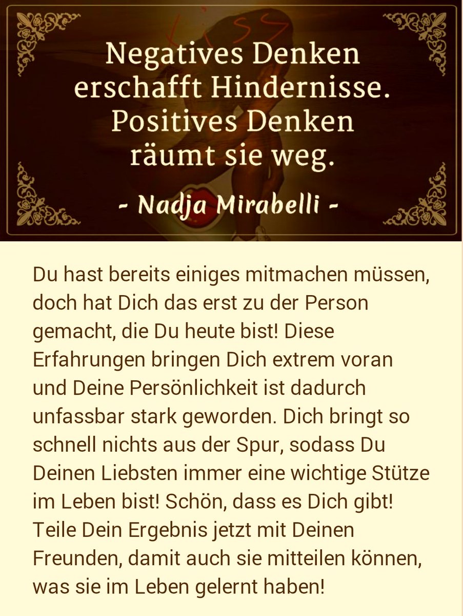 MirabelliNadja's tweet photo. Positiv denken muss ich noch lernen😂😂😂✌✌✌ https://t.co/IgkPj41m0Y