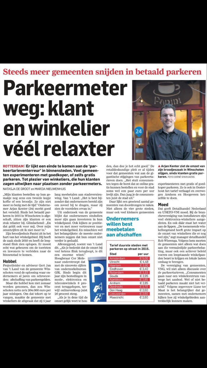 Klant en winkelier relaxter! #winschoten