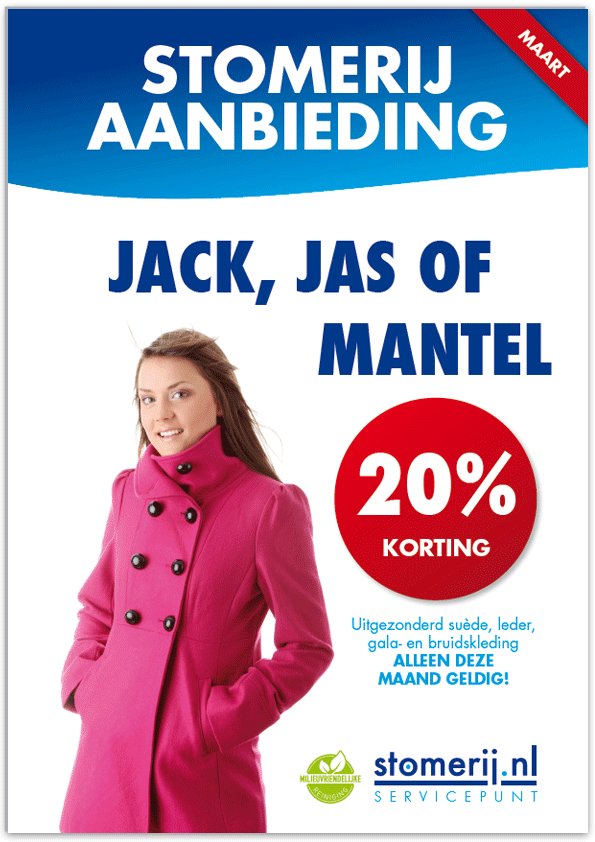 stomerij aanbieding voor maart