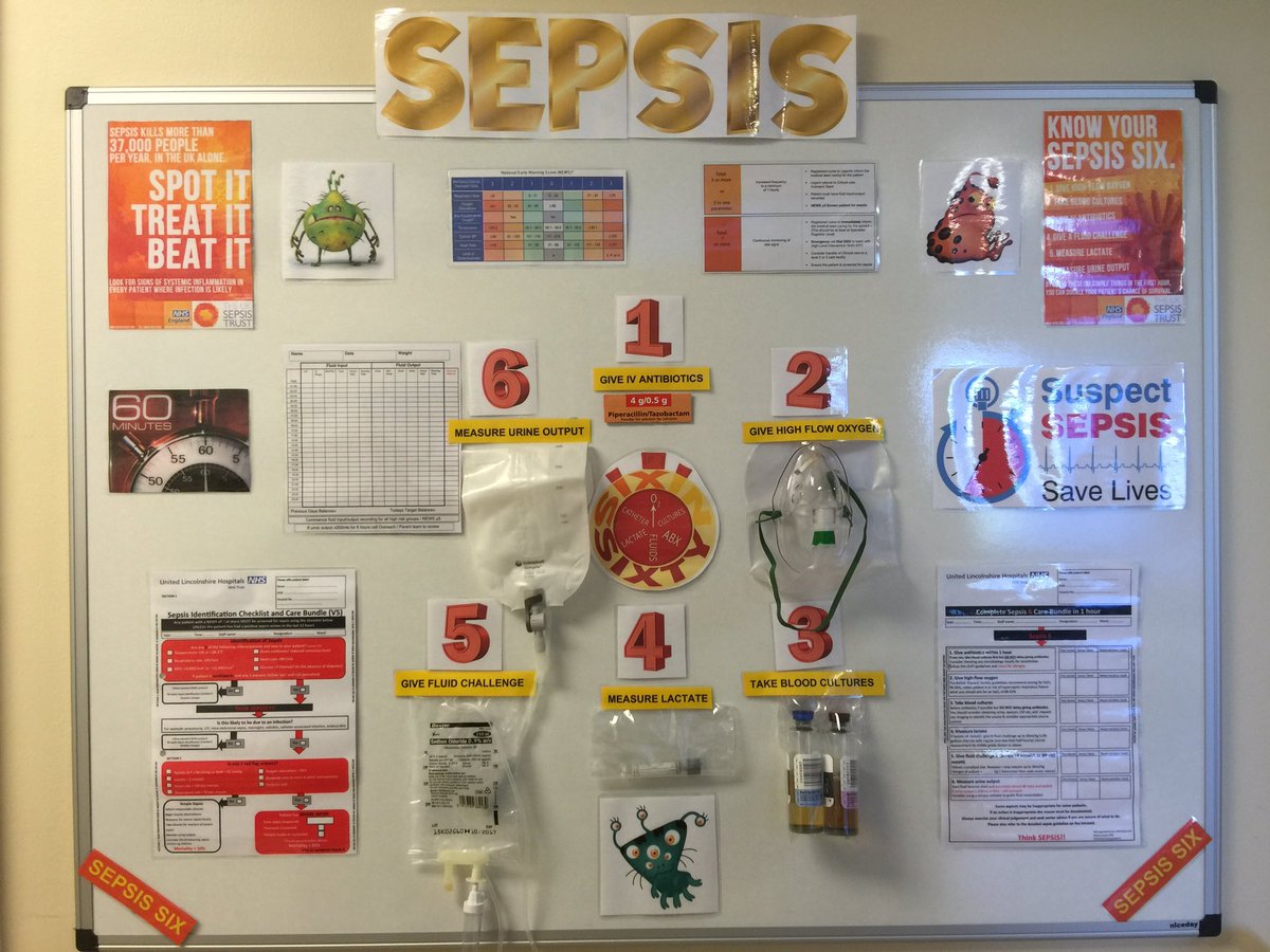 We're raising sepsis awareness on Ward 2 👍