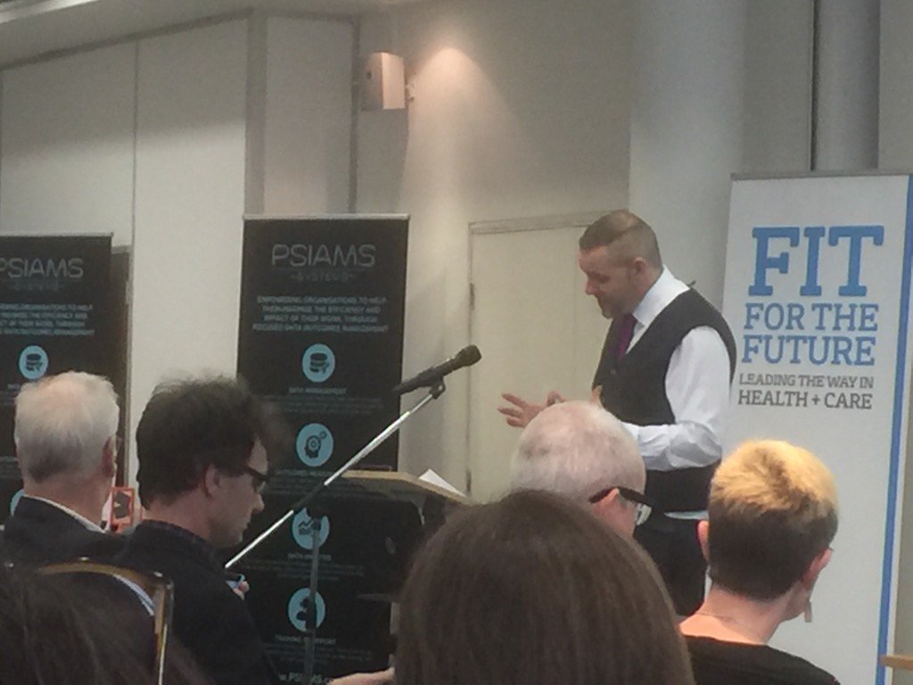#fitforthefutue16 @socialvalueuk Peter Holbrook wants us to be cheerful about the future and why not