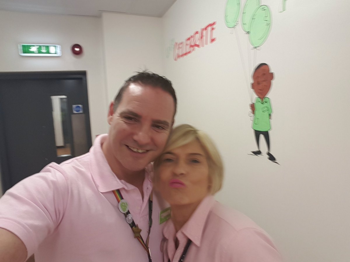 In store today raising money for tickled pink with a little help from work experience