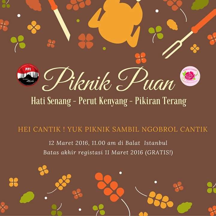 Piknik Puan Yuk!
Konfirmasi kedatangan dengan
Ketik nama kirim ke
+905070846886 (vivi)