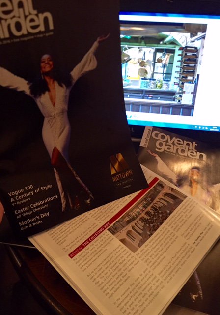 #Crustingpipe has been reviewed :) Thank you #CoventGarden mag for the nice words!