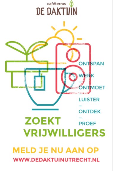 We zijn bezig met een team samen te stellen! :) Lijkt jou dit wat? Check dedaktuinutrecht.nl/doemee! #DeDaktuin2016