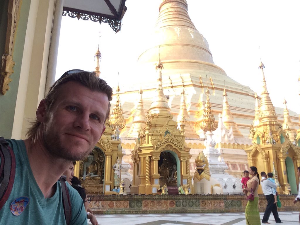SuttonEd's tweet image. The Schwedagon Pagoda in Yangon is the grandest in Myanmar, and I'm here to see the sunset