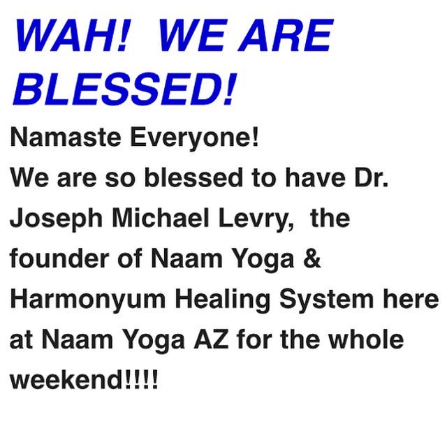 NAAMYOGAAZ's tweet photo. Don't miss this weekend #drjosephmichaellevry #naamyoga #class #schedules #yoga #yogi https://t.co/ySpgH4Grut