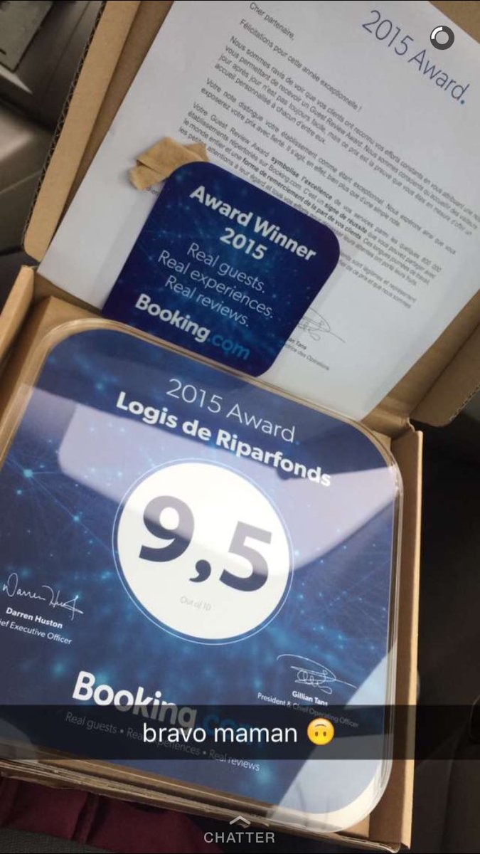 maxousavin's tweet image. Bravo maman @bookingcom