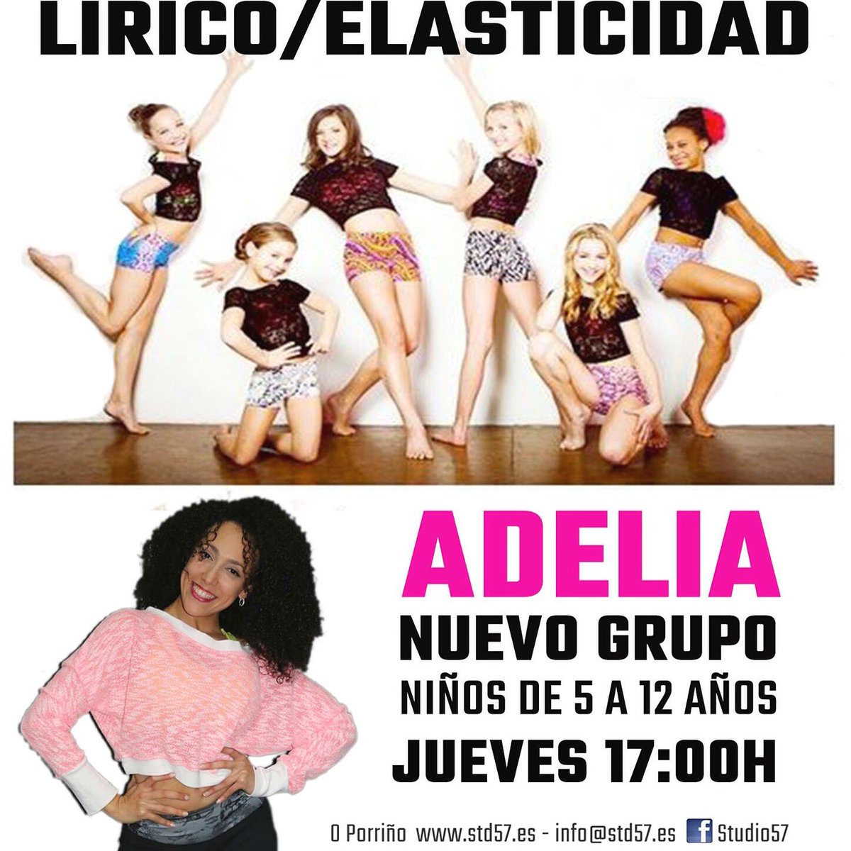 studio57escuela's tweet photo. Nueva clase de LÍRICO/ELASTICIDAD Reserva plaza en el #tlf647846920 #studio57 #porriño #escuela debacle https://t.co/DoIiI7KFLe