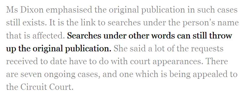 irlpol's tweet image. THE RIGHT TO BE FORGOTTEN
Interesting obiter dicta by #DataCommissioner
tinyurl.com/hfdelvu