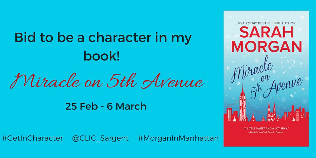 SarahMorgan_'s tweet image. A few more days to bid! #GetInCharacter and raise money for @CLIC_Sargent bit.ly/GetinCharacter… … … … …