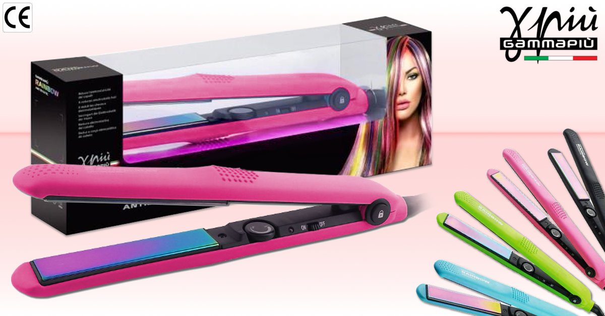 HAIRBODYSTORE's tweet photo. Nuove #piastre colorate #RAINBOW ANTISTATICHE professionali @GammaPiuItalia per #capelli stupendi e boccoli sublimi https://t.co/teNEcSCO3Z