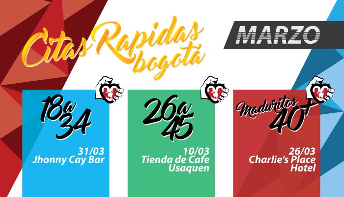 SpeedDatngCol's tweet image. Acá los eventos de este mes, ¡Reserva ahora y no te quedes sin participar! ow.ly/YWQuW 313 858-8024